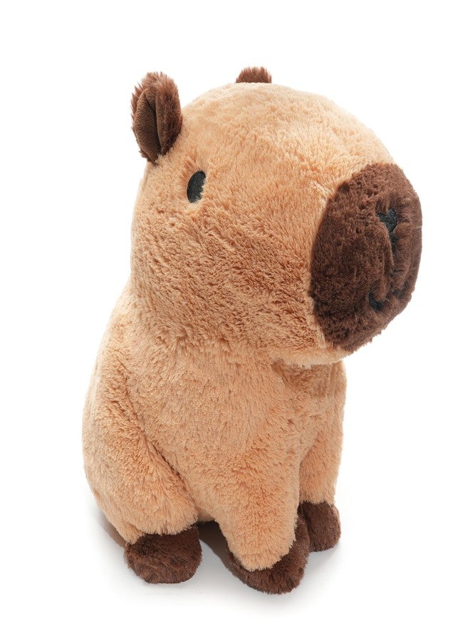 WEIGEDU Plush Capybara Stuffed Animal - 12.2” Soft Kawaii Toy for Kids & Adults, Brown Cute Animal Plush Pillow, Huggable Bedtime Buddy for Girls, Boys & Capybara Lovers - Image 1